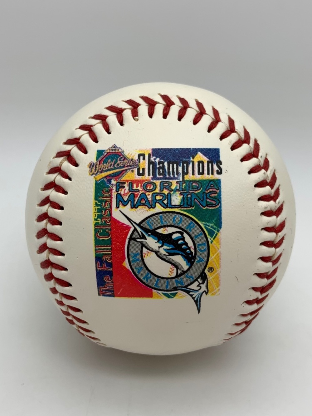 Vintage 1997 Florida Marlins World Series Champions Limited Edition Fotoball